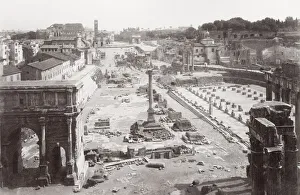 View of The Forum in Rome, Italy