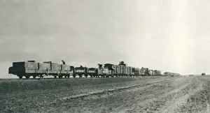View of a fully armed train, Iraq