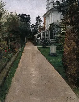 Gravel Prints: View of the garden at 17 Grove End Road