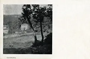 Municipality Prints: View of Gavinana, municipality of San Marcello Pistoiese, province of Pistoia, Tuscany