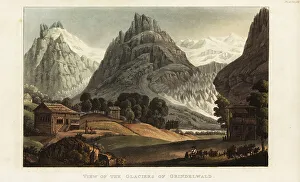 Manufactures Prints: View of the Glaciers of Grindelwald, Switzerland