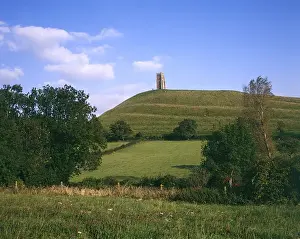 Glastonbury Prints: View of Glastonbury Tor, Somerset