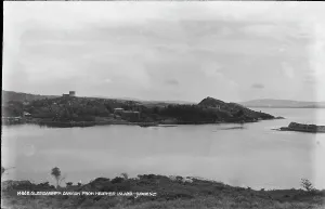 Heather Prints: View of Glengarriff and Garnish Island from Heather Island