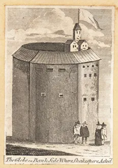 Cornhill Prints: View of the Globe Theatre, Southwark, 17th century