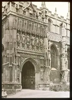 Doorways Prints: View of Gloucester Cathedral, Gloucestershire