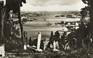 Bosphorus Prints: A view down the Golden Horn, toward the city