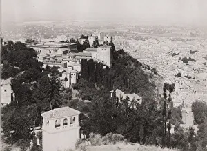 View of Granada Spain from the Alhambra Palace