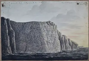 Griffiths Prints: View of the Grauwacke rocks south of Eyemouth Berwickshire