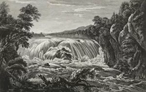 Riviere Gallery: A view of the great Cohoes Falls, on the Mohawk River, the f