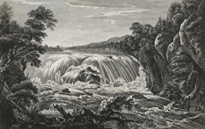 A view of the great Cohoes Falls, on the Mohawk River, the f A view of the great Cohoes Falls, on the Mohawk River, the f