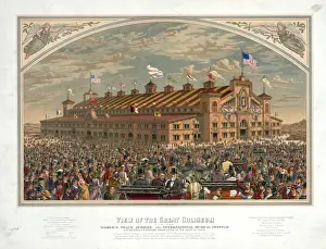 Coliseum Prints: View of the great coliseum for the Worlds Peace Jubilee