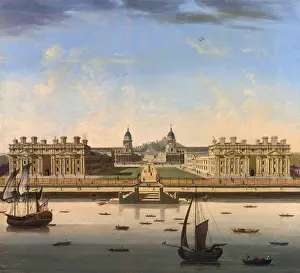 Norwich Prints: A View of Greenwich Hospital, by John Paul