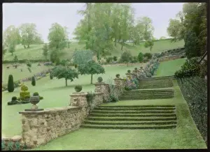 Horticulture Prints: View of the grounds of St Catherines Court, near Bath