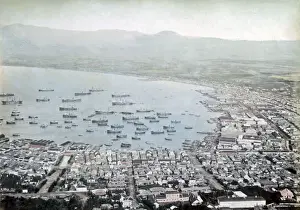 New Images May Prints: View of Hakodate harbour, Japan, circa 1880s. Date: circa 1880s