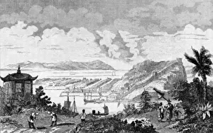 Delta Prints: View of Hangchow (Hangzhou) harbour, China
