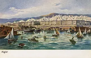 View of the harbour, Algiers, Algeria