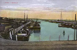 Zeeland Prints: View of the Harbour, Breskens, Zeeland, Netherlands