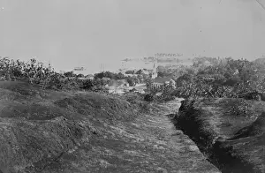 Drought Prints: View to Harbour down dry stream bed. South Africa
