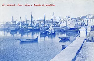 Avenida Collection: View of the harbour at Faro, Algarve, southern Portugal