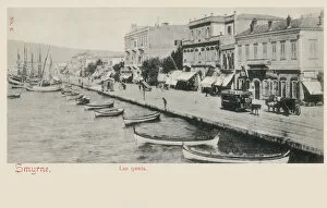 A view of the harbour at Izmir (Smyrna), Turkey