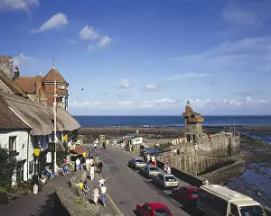 Holidaymaker Prints: View of the harbour, Lynmouth, Devon