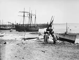 View of the harbour and pier at St Ives, Cornwall