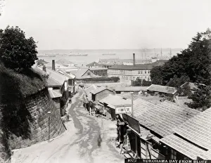 View of the harbour at Yokohama, Japan