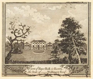 Palladian Prints: View of Hare Hall in Essex, 18th century