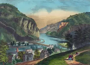 Potomac Prints: View of Harpers Ferry, Va. : (from the Potomac side. )