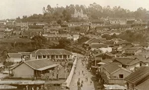 Stalls Collection: View of the hill station of Coonoor, Tamil Nadu, India