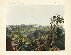 View of the Himalayan mountains
