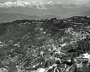 Capped Prints: View of the Himalayas from Darjeeling, India