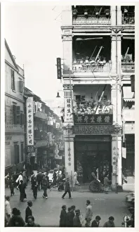 View at Hong Kong, street scene
