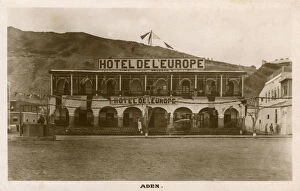 Images Dated 27th October 2016: Front view of the Hotel de l Europe, Steamer Point, Aden