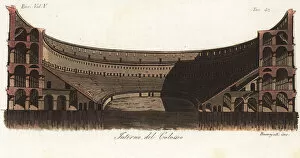 Flavian Collection: View of the interior of the Coliseum, Rome