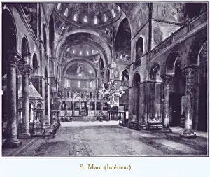 A view of the interior of Saint Marks Basilica, Venice