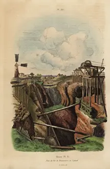 View of the iron mine at Dannemora, Upland, Sweden