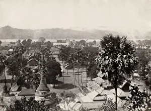 View along the Irrawaddy River, Burma, Myanmar