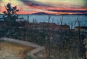Ischia Prints: View of Ischia From Castellmare, Campania, Italy