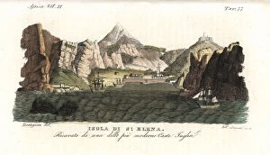 Helena Collection: View of the Island of Saint Helena, early 19th century