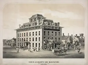 Manufactory Prints: View of J. B. Walcotts shoe manufactory