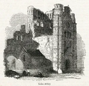Images Dated 23rd December 2019: View of Kelso Abbey, Scottish Borders, Scotland