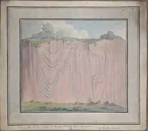 Illustrative Prints: View of the killas rocks at the Gun Wharf Plymouth Dock
