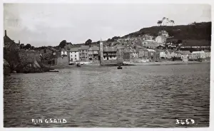 Villages Prints: View of Kingsand from the sea, Cornwall