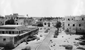View of Kismayo, port city in Somalia, East Africa