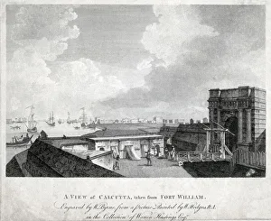 Kolkata Prints: View of Kolkata (Calcutta) from Fort William
