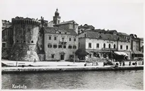 Yugoslavia Prints: View of Korcula, Croatia