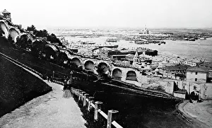 The view from the Kremlin, Moscow, Russia, early 1900s