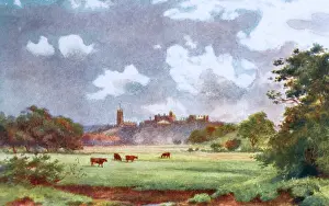 Lancaster Prints: View toward Lancaster, Lancashire, England