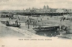 Skyline Prints: View from Landing Place, Madras, Tamil Nadu, India